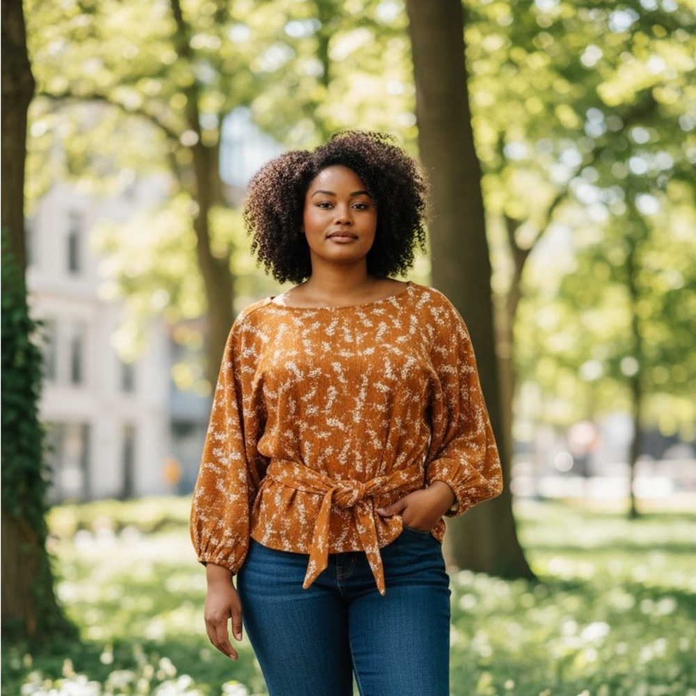 Anthropologie Chic Floral Blouse